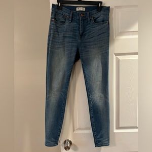 Madewell 10” Rise High Riser Skinny Jeans size 30